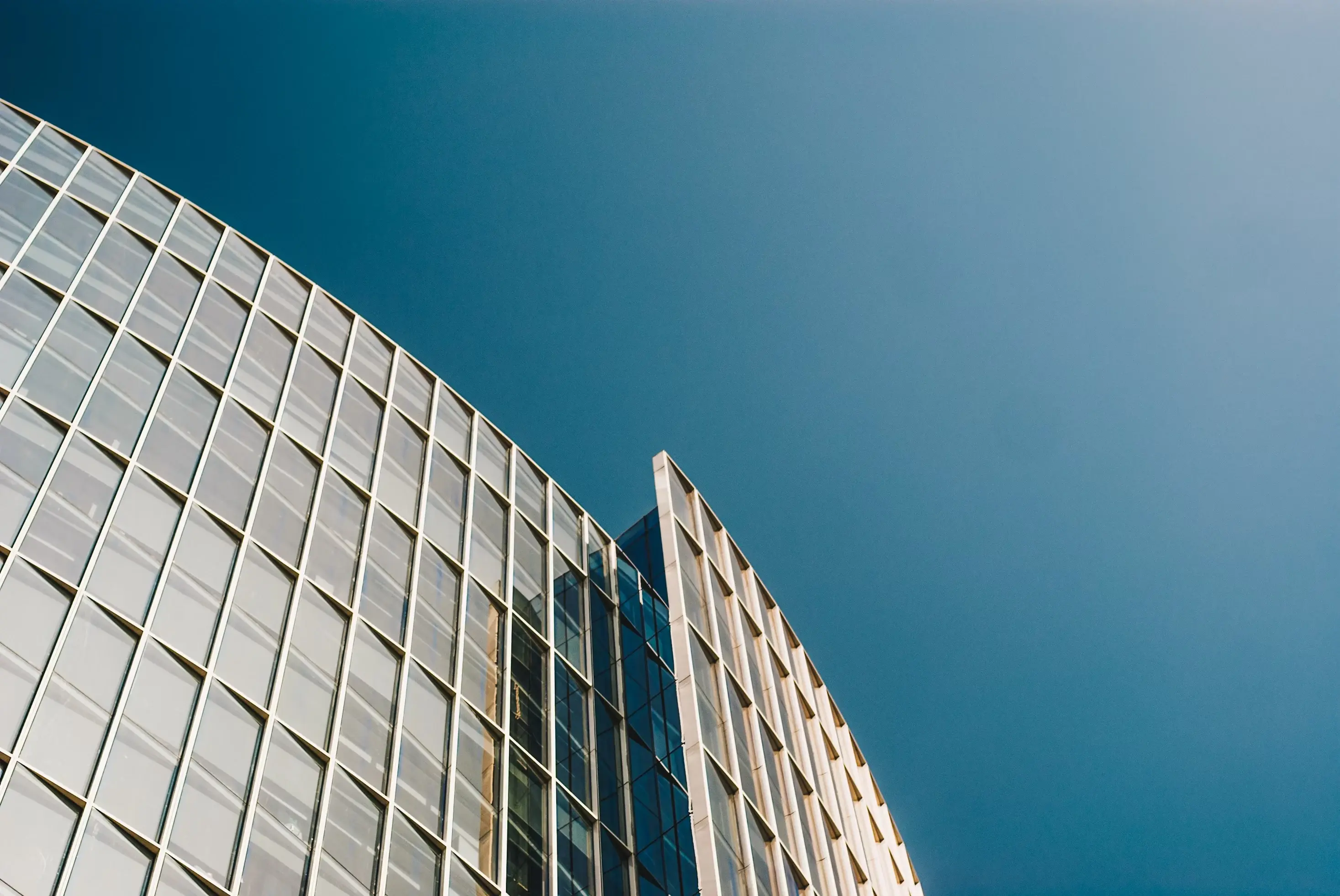 Low angle shot of a building.